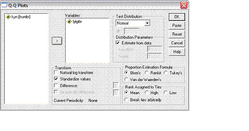 normalrit me stluum gildum, leibeiningar fyrir SPSS